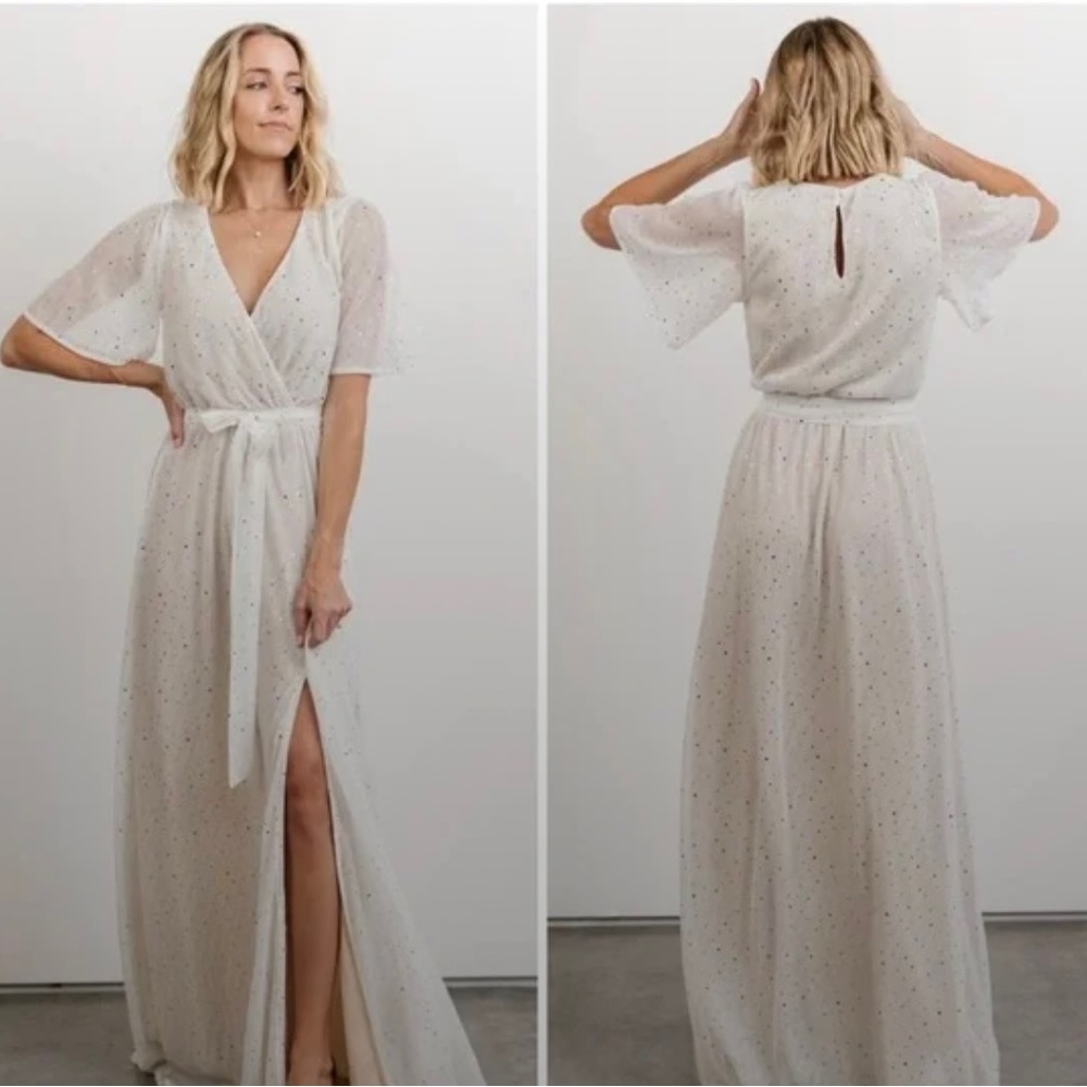 Brand new and never worn Grace Sparkle Gown dress from Baltic Born in white/XS.